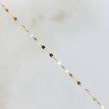 Set Cadena y Dije Mini Flor Espejo + Cruz 0.6gr / Oro Amarillo 18K