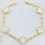 Pulso GC Trebol 7.6gr / 19cm / Oro Amarillo Nac.Esp. 18K