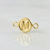 Charm Letter M 0.4gr / 0.6in / 18K Gold