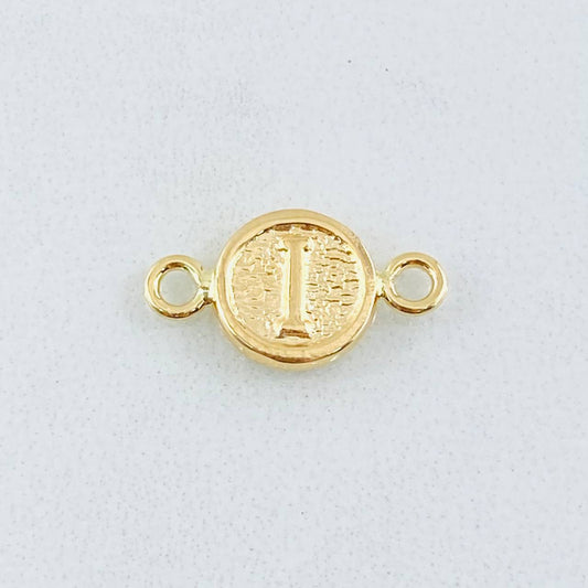 Charm Letter I 0.35gr / 0.6in 18K Gold