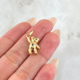 Pendant Bear Hand Up 1.85gr / 0.9in / 18K Gold