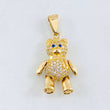 Pendant Articulated Bear Scarf 5gr / 1.2in / 18K Gold ©