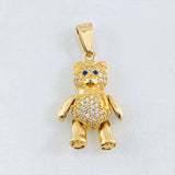 Pendant Articulated Bear Scarf 5gr / 1.2in / 18K Gold ©