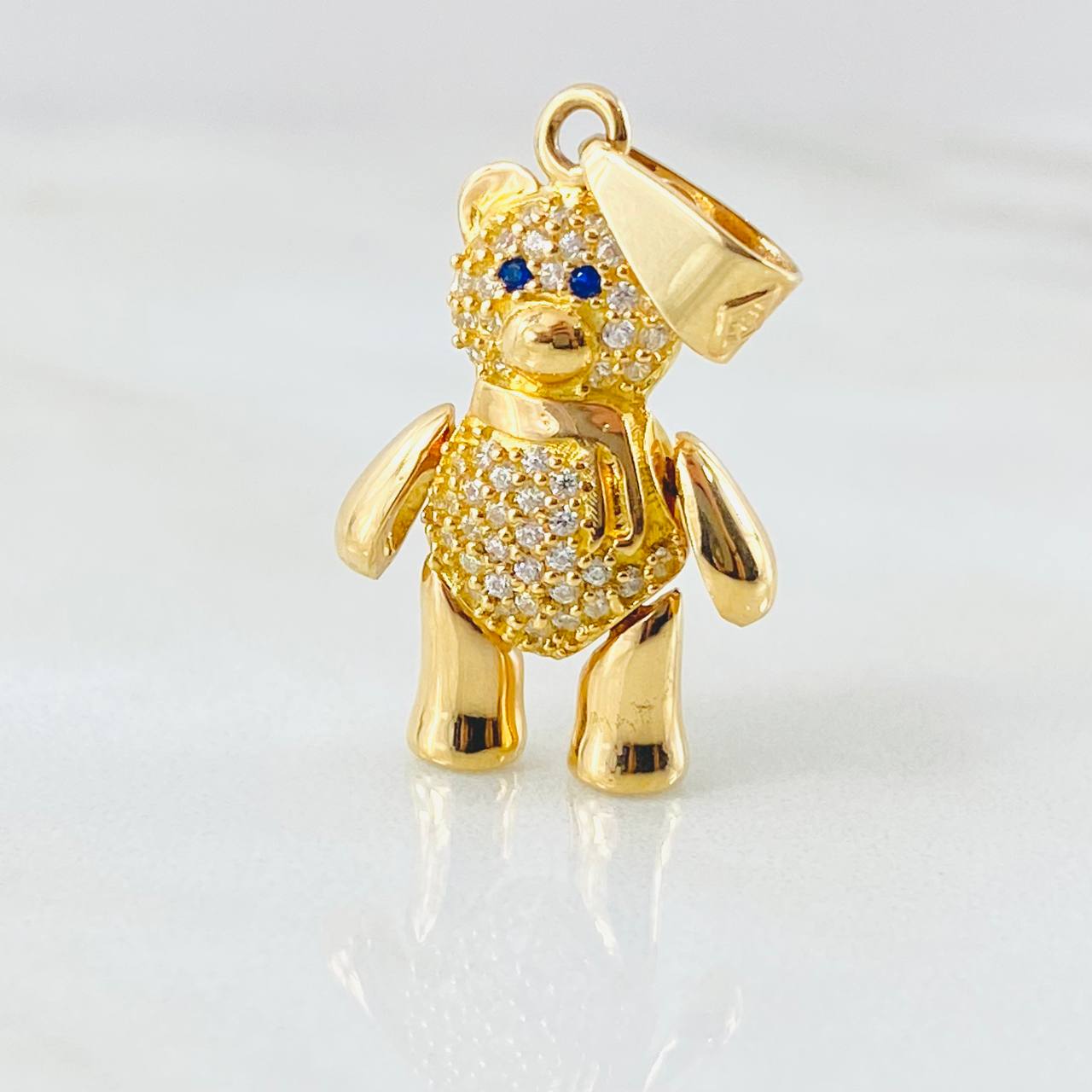 Pendant Articulated Bear Scarf 5gr / 1.2in / 18K Gold ©