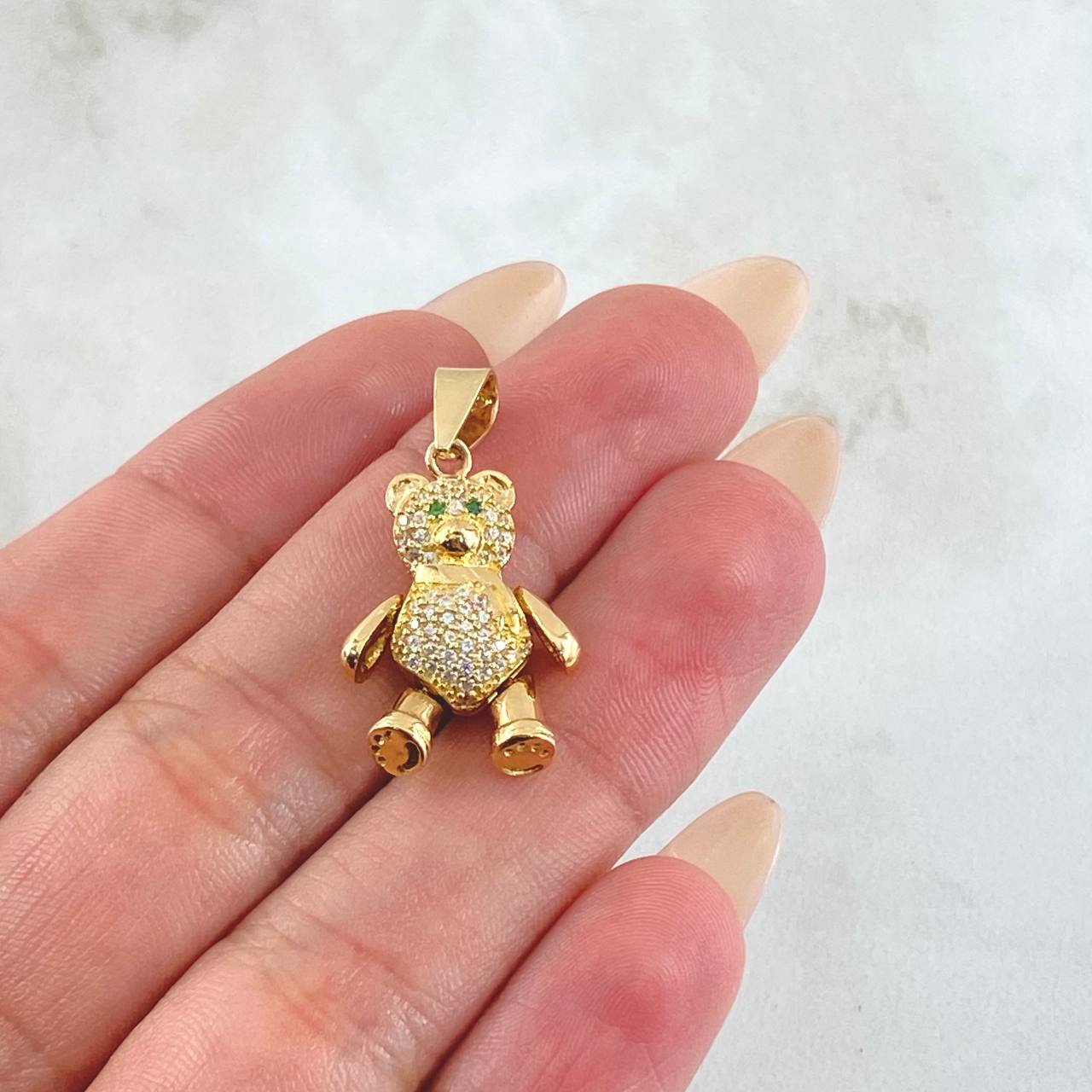 Pendant Articulated Bear 4.8gr / 3cm / 18K Gold