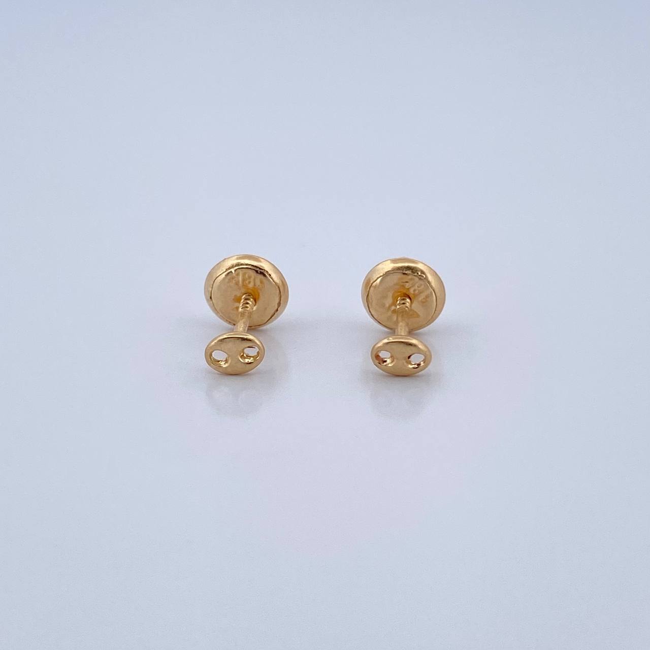 GC Stud Earrings 0.45gr / 3.45mm 18K Yellow Gold %