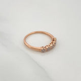 Anillo Churumbela Flores 1.7gr / T6 1/4 / 3/4 in / Oro Amarillo 18K $