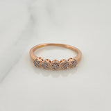 Anillo Churumbela Flores 1.7gr / T6 1/4 / 3/4 in / Oro Amarillo 18K $