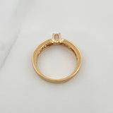 Anillo Solitario Churumbela 3.25gr / T6 1/2 / 1 in / Oro Amarillo 18K $