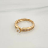Anillo Solitario Churumbela 3.25gr / T6 1/2 / 1 in / Oro Amarillo 18K $