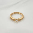 Anillo Solitario Churumbela 3.25gr / T6 1/2 / 1 in / Oro Amarillo 18K $