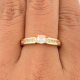 Anillo Solitario Churumbela 3.25gr / T6 1/2 / 1 in / Oro Amarillo 18K $