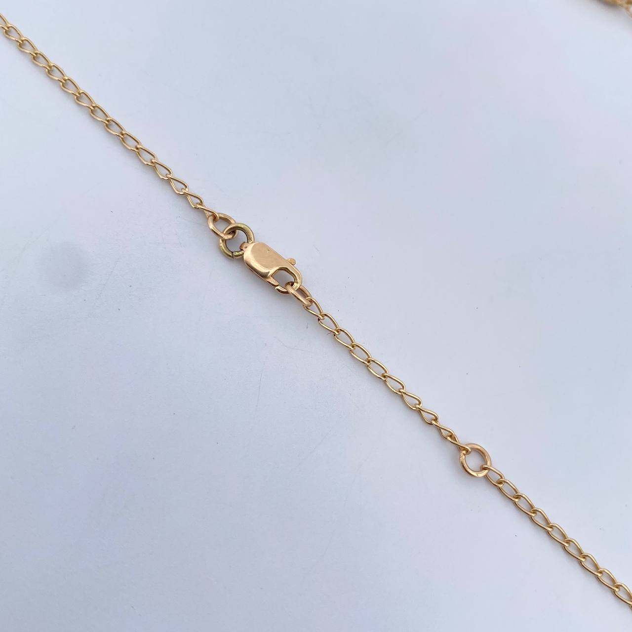 Espiga Chain Clover Gradual 9.2gr / 48cm-51.3cm / 1.5mm Diamond Cut 18K Yellow Gold $
