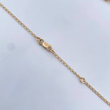 Espiga Chain Clover Gradual 9.2gr / 48cm-51.3cm / 1.5mm Diamond Cut 18K Yellow Gold $