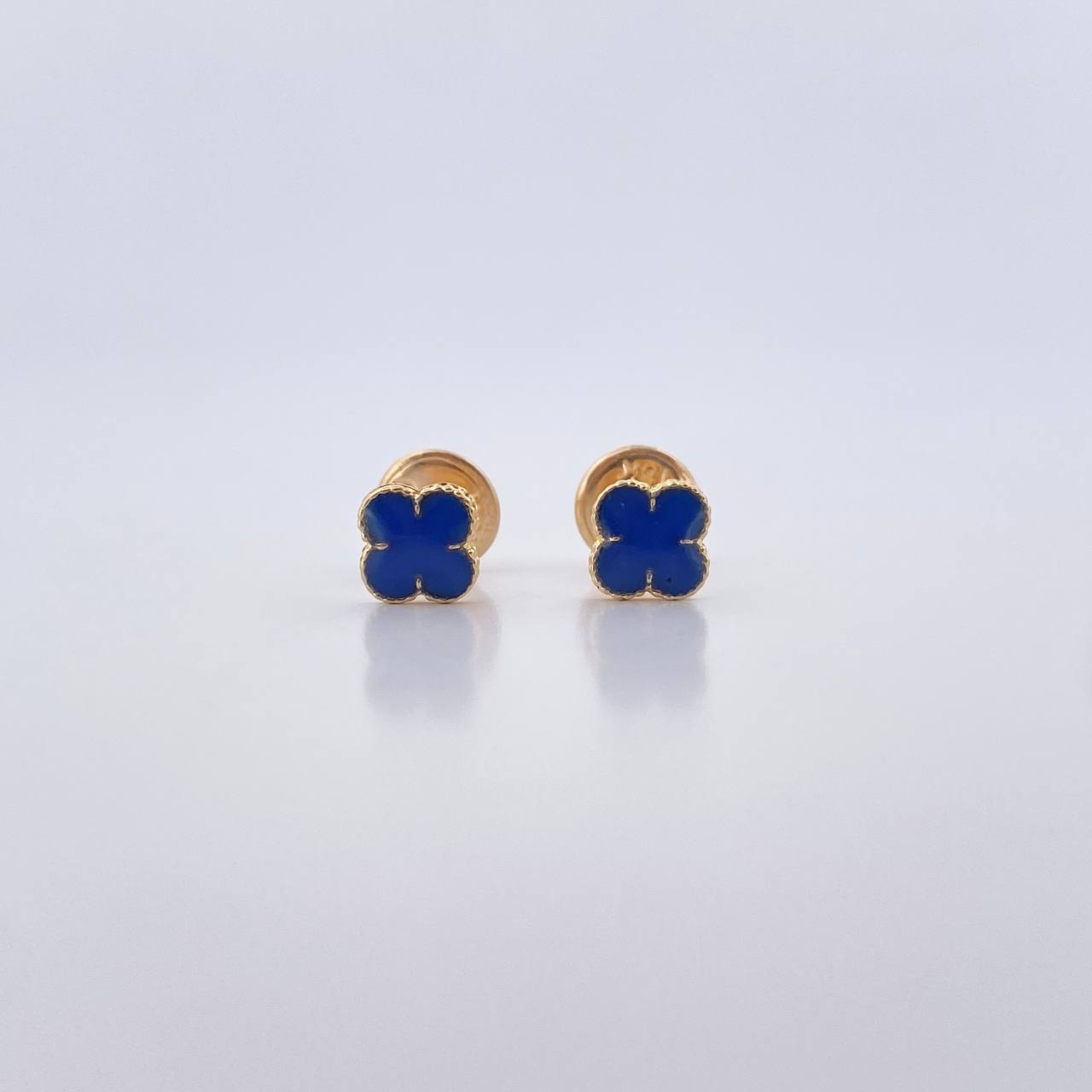 Topos Trebol 0.7gr / Electroestatico Azul Oro Amarillo 18K $
