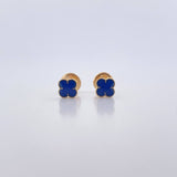 Topos Trebol 0.7gr / Electroestatico Azul Oro Amarillo 18K $