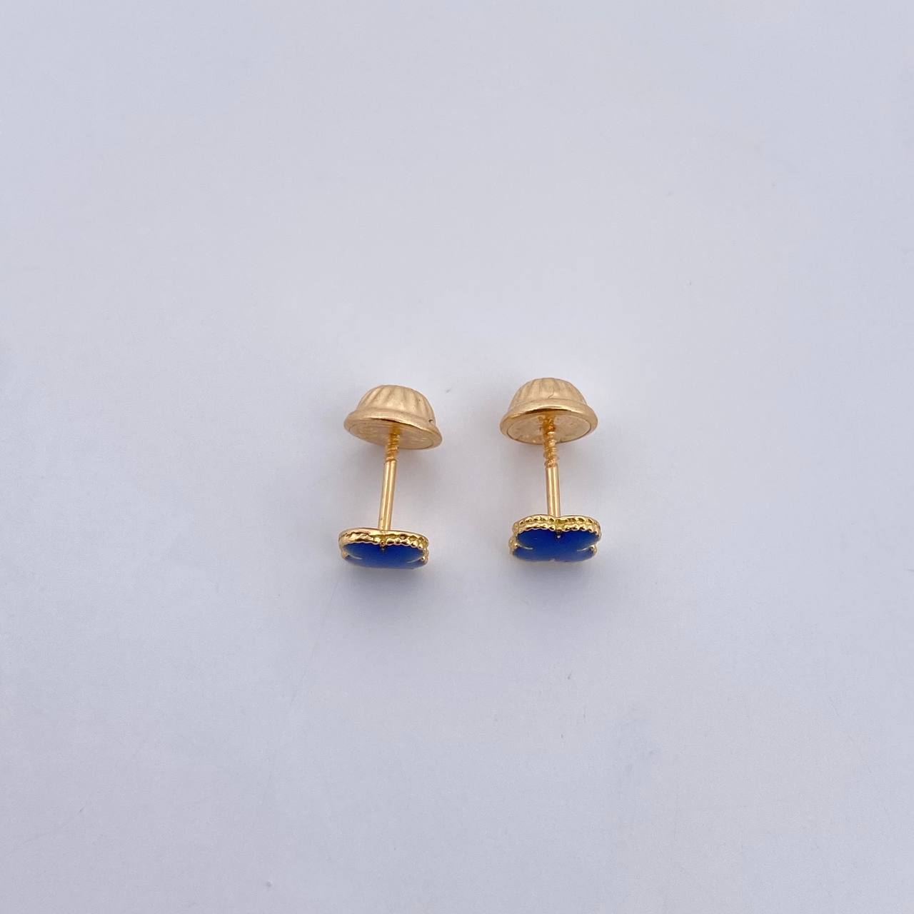 Topos Trebol 0.7gr / Electroestatico Azul Oro Amarillo 18K $