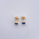 Topos Trebol 0.7gr / Electroestatico Azul Oro Amarillo 18K $