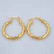 Hoop Earrings Mai 2.1gr / 1in / 18K Gold $
