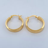 Hoop Earrings Fabi 2.15gr / 1in / 18K Gold $