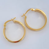 Hoop Earrings Fabi 2.15gr / 1in / 18K Gold $