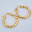 Mary Hoop Earrings 2.3gr / 1in / 18K Gold $
