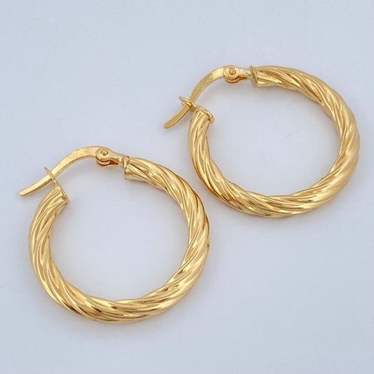 Candongas Mary 2.3gr / 1 in / Oro Amarillo 18K $