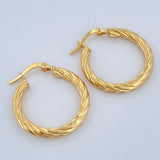 Mary Hoop Earrings 2.3gr / 1in / 18K Gold $