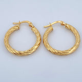 Mary Hoop Earrings 2.3gr / 1in / 18K Gold $