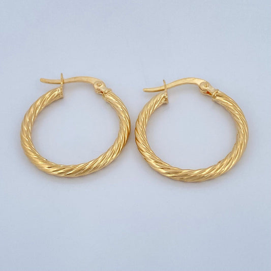 Candongas Mary 1.55gr / 1 in / Oro Amarillo 18K $