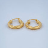 Mary Hoop Earrings 1.5gr / 3/4 in / 18K Gold $