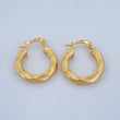 Mary Hoop Earrings 1.45gr / 3/4 in / 18K Gold $