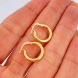 Jass Hoop Earrings 1.3gr / 3/4 in / 18K Gold $