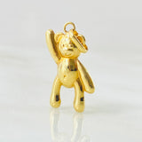 Pendant Bear Hand Up 0.75gr / 1.0in / 18K Gold ©