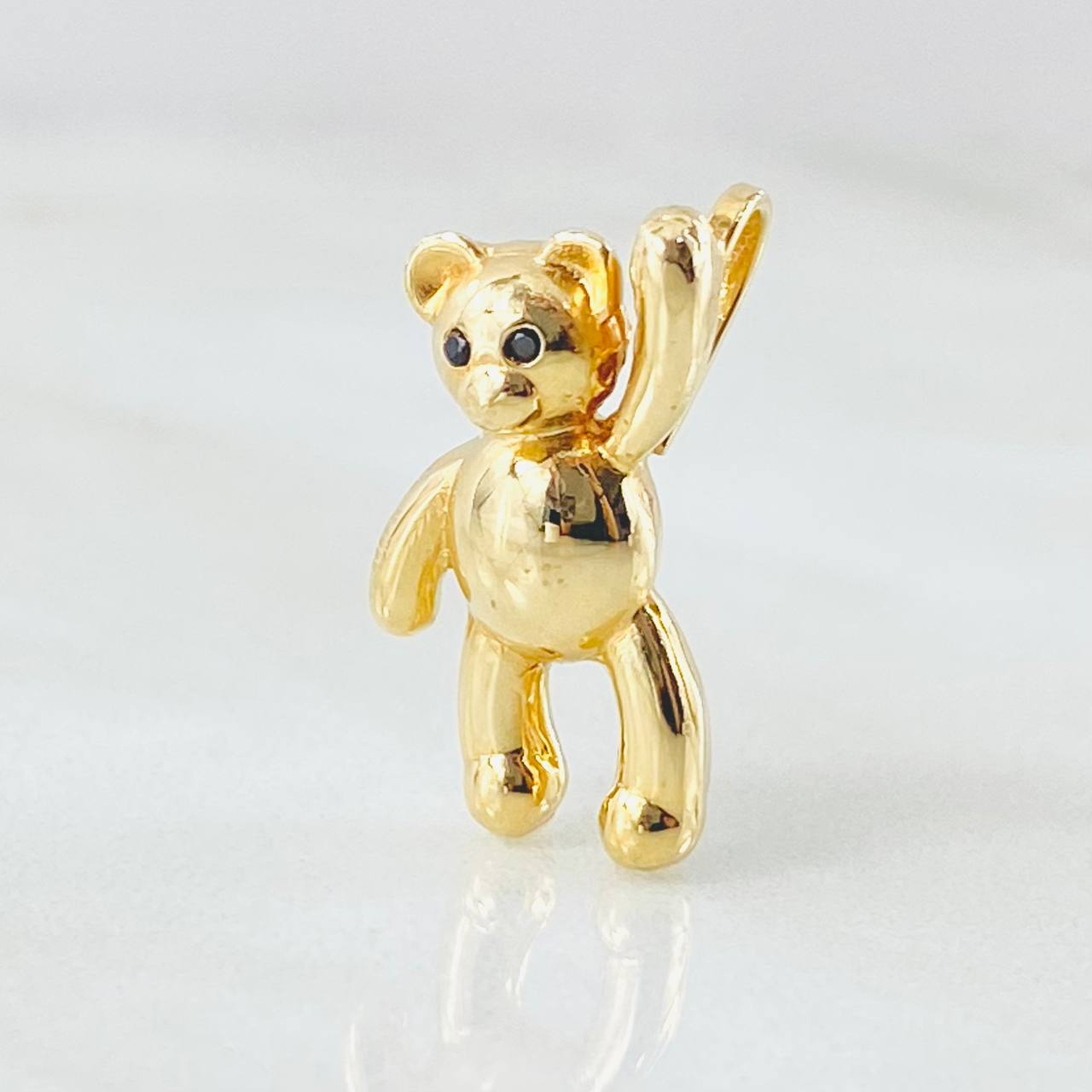 Dije Oso Manito Arriba 2.65gr / 2cm / Oro Amarillo 18K *