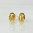 Stud Earrings Virgin Guadalupe 0.55gr / 18K Gold