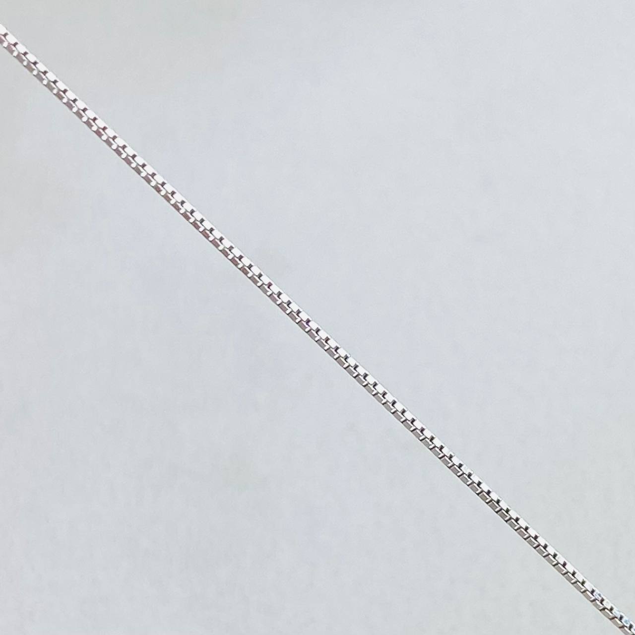 Cadena Veneciana 0.8gr / 40cm / Oro Blanco +3 18K *