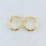 Hoop Earrings Kary 1gr / 1/2 in / 18K Yellow Gold *