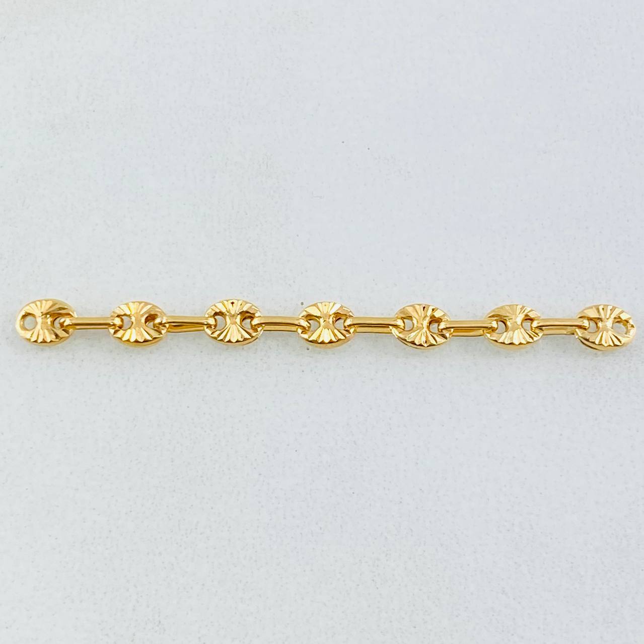 Herraje Retazo GC 7 Eslabones 0.45gr / 1 3/4 in / 3.2mm Oro Amarillo 18K