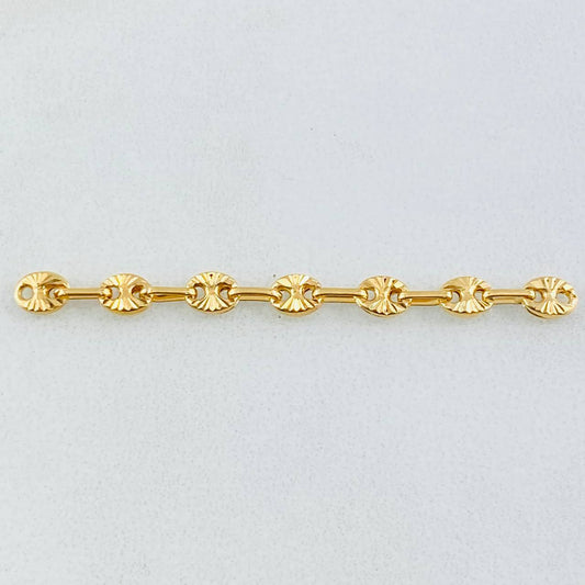 Herraje Retazo GC 7 Eslabones 0.45gr / 1 3/4 in / 3.2mm Oro Amarillo 18K