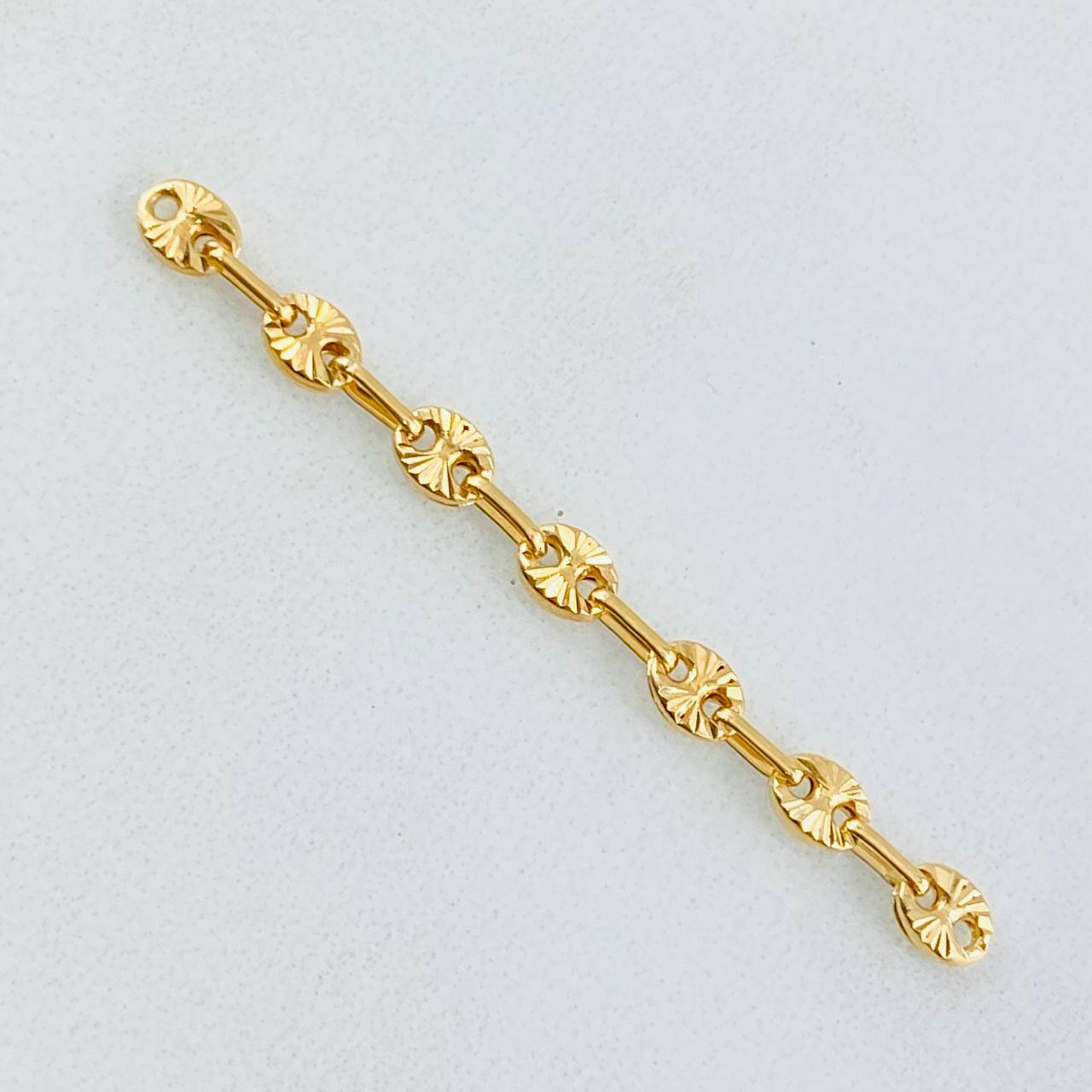 Herraje Retazo GC 7 Eslabones 0.45gr / 1 3/4 in / 3.2mm Oro Amarillo 18K