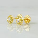 Topos Halo 0.95gr / Oro Amarillo 18K *
