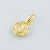 Dije Letra U 0.4gr / 1/2 in / Oro Amarillo 18K