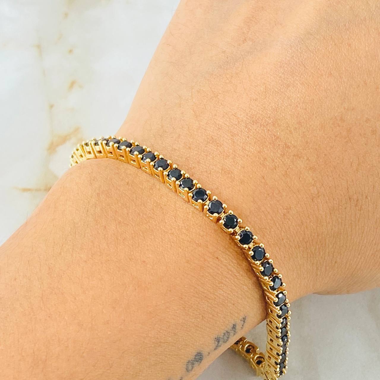 Tennis Bracelet 18.7gr / 8.1in / 18K Yellow Gold +0$