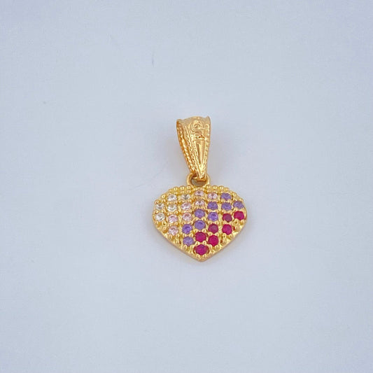 Dije Corazon 0.7gr / 1/2 in / Oro Amarillo 18K &