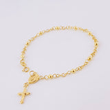 Pulso Denario Virgen Milagrosa 2.45g / 6 1/2 in / 3.1mm Oro Amarillo 18K