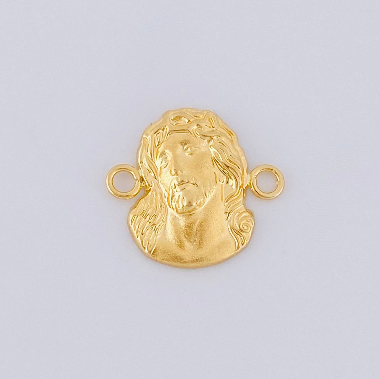 Herraje Rostro de Cristo 0.8g / 3/4 in Oro Amarillo 18K