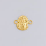 Herraje Rostro de Cristo 0.55g / 1/2 in Oro Amarillo 18K