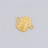 Charm Face of Christ 0.55g / 1/2 in Yellow Gold 18K