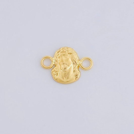 Herraje Rostro de Cristo 0.35g / 1/2 in Oro Amarillo 18K